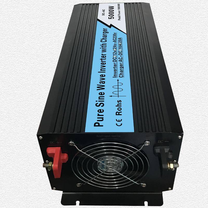足功率带数显5000W/12V24V太阳能/家用纯正弦波带充电逆变器