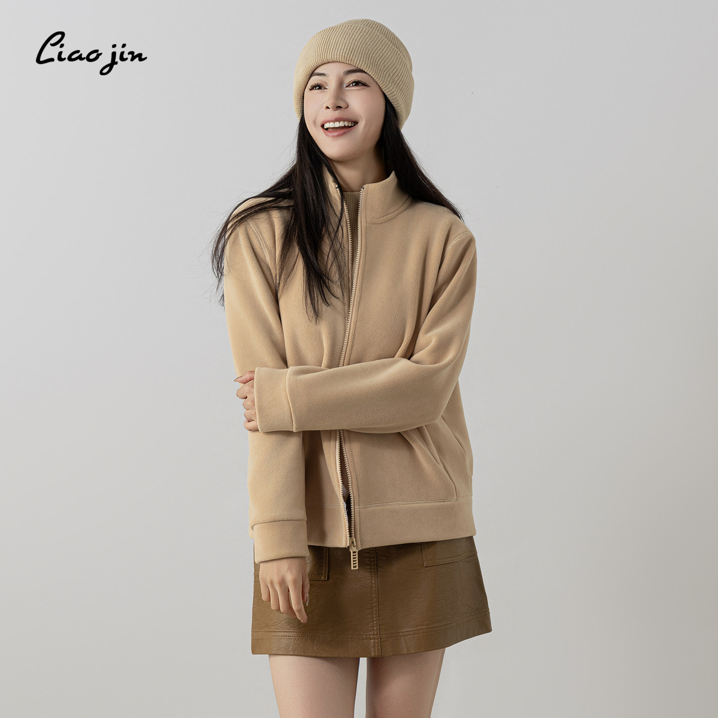 辽锦柞蚕丝高端奥粒绒外套女新款高领加绒加厚保暖防寒2025新款,户外/登山/野营/旅行用品,抓绒衣,淘宝优惠券,粉丝福利购,淘宝优惠卷