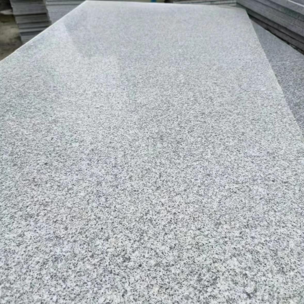 芝麻白花岗岩火烧板荔枝面光面路沿石地铺石外墙干挂园林广场