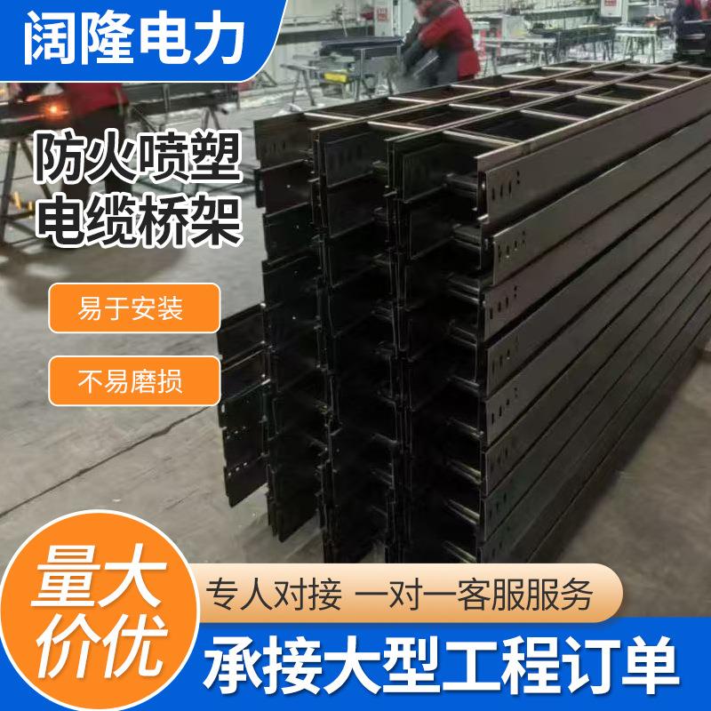 厂家供应防火喷塑桥架室外强弱电线槽金属梯式槽式电缆定制加工