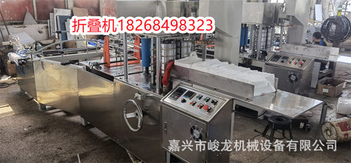 全自动300型无纺布折叠机 一次性足浴巾擦脚布美发巾折叠机包装机