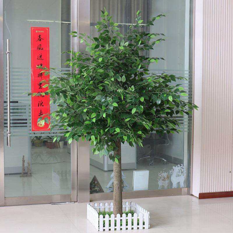 仿真树仿真植物榕树大型室内装饰手工假花客厅摆件婚庆过年装饰品