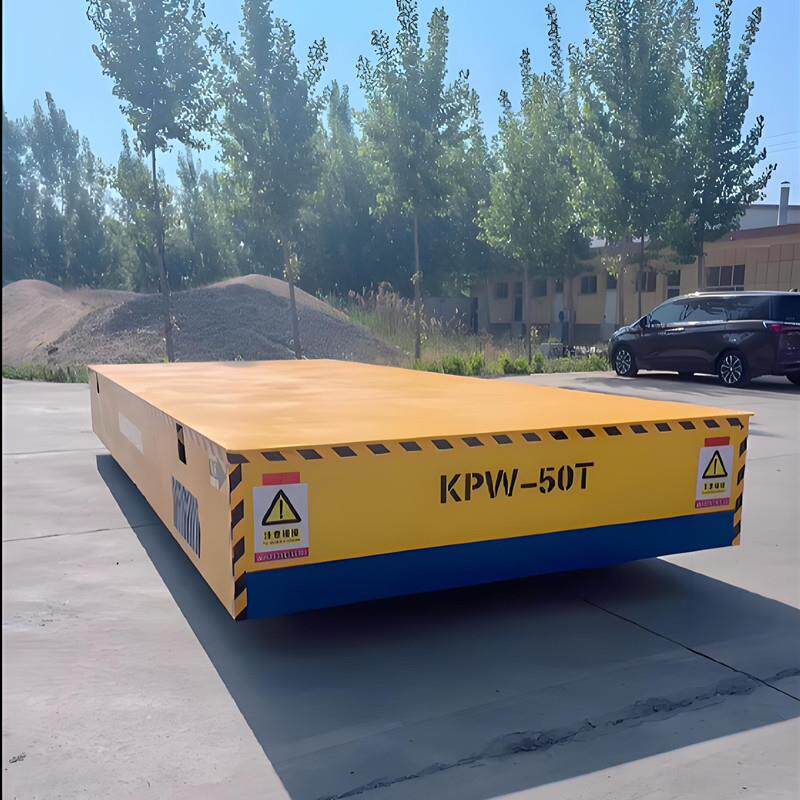 电动地平车10吨30吨轨道智能搬运平板车蓄电池无轨万向移动地平车