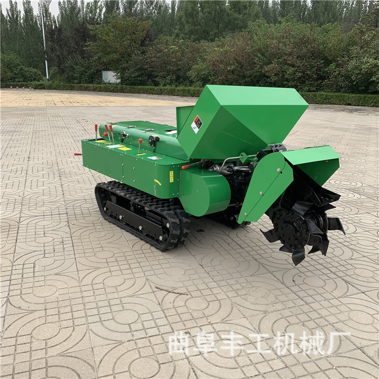农耕施肥履带式开沟机40马力履带式开沟机遥控款耕整管理机
