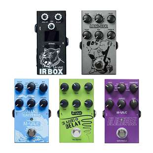 外贸吉他单块效果器数字建模混响DELAY模拟延迟电吉他效果器