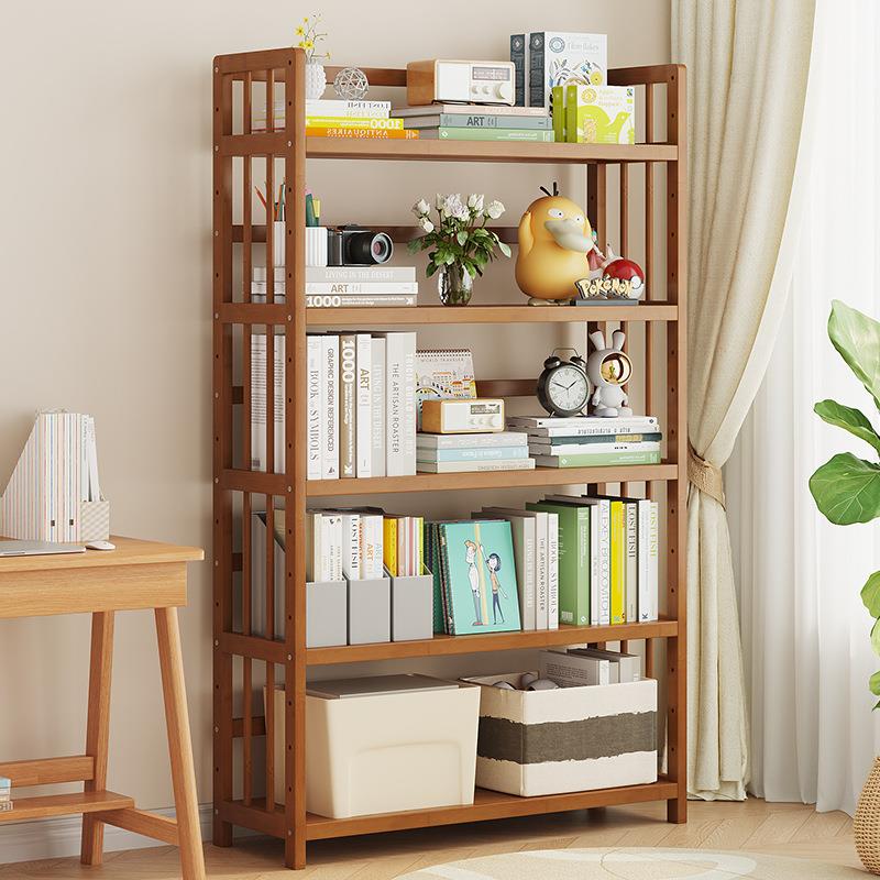简易书架落地家用多层放书本架置物架靠墙儿童书柜书籍绘本书架子
