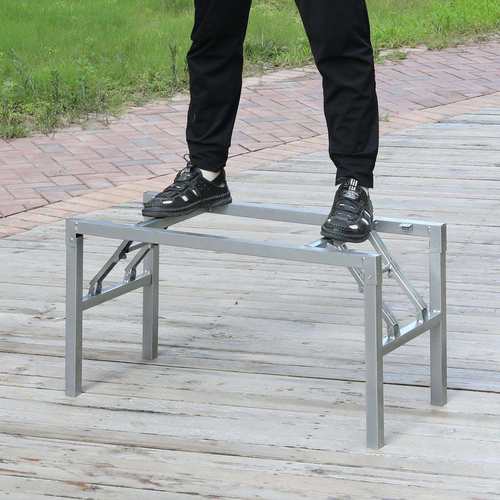 桌架子可折叠桌子腿茶几支架桌腿支架折叠饭桌腿铁桌架餐台脚