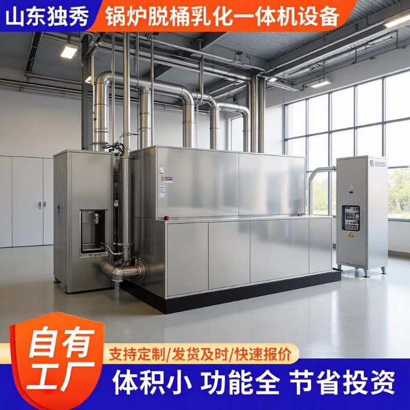不锈钢智能锅炉脱桶沥青乳化机可移动锅炉脱桶沥青乳化机组