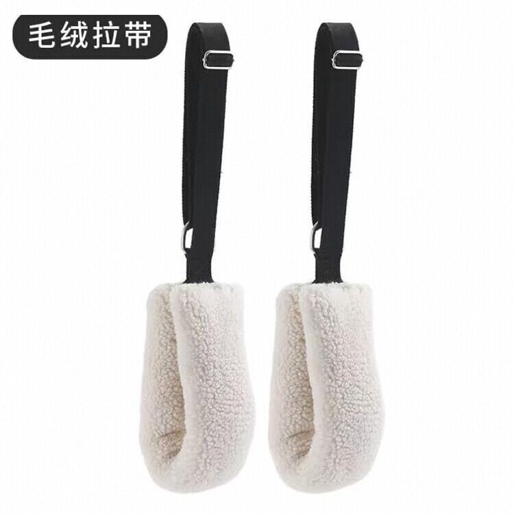 普拉提配件凯迪拉克床毛绒吊环安全带脚套拉手核心床套装瑜伽用品