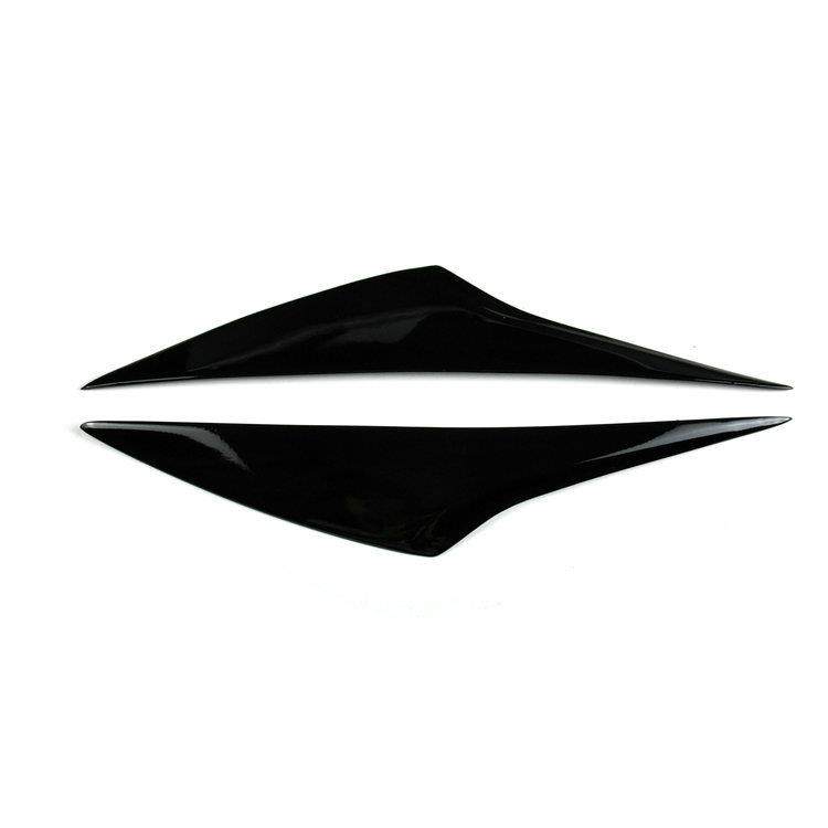 适用于14-16款马自达3昂克赛拉改装专用亮黑树脂灯眉眼眉大灯贴件