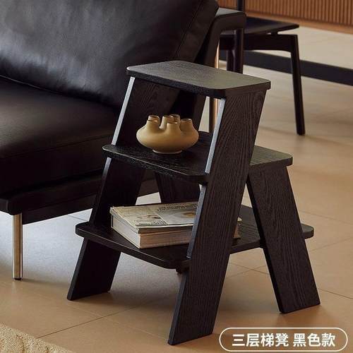 沙发边几边柜茶几客厅实木家用角几置物架小桌子多功能垫脚凳