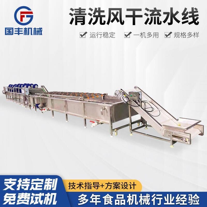 商用全自动果蔬净菜加工清洗设备全喷式茶叶材气泡清洗机