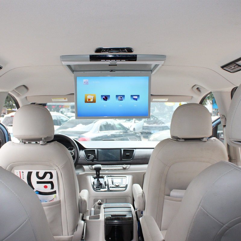 15/17寸/19轻薄高清吸顶屏汽车载显示器MP5液晶电视手机互连1080P
