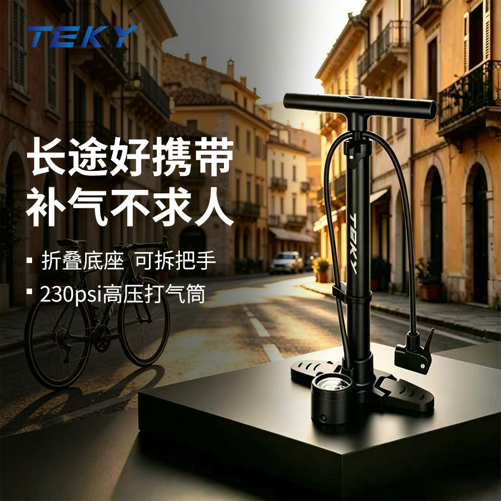 TEKY山地车公路车打气充气筒车载
