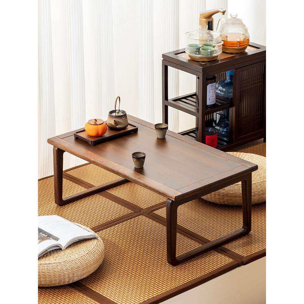飘窗桌子小茶几榻榻米折叠坐地矮桌茶桌炕桌家用实木地桌炕几中式
