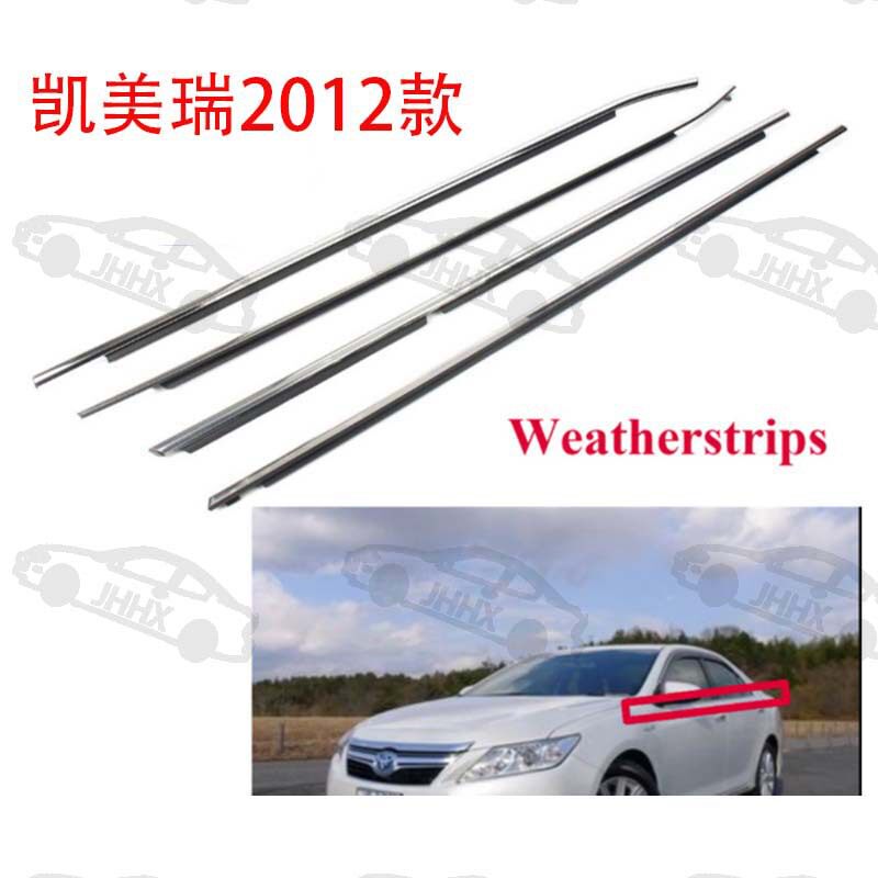 CAMRY凯美瑞12-17款玻璃外压条车门密封电镀条车窗防水装饰条