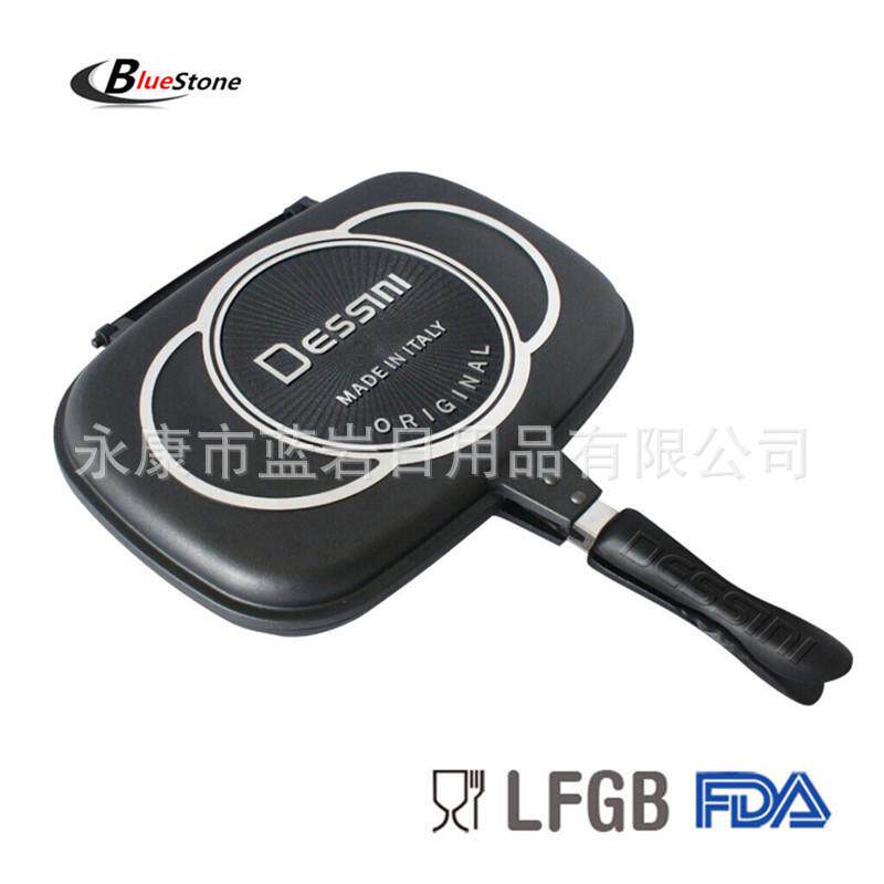 DESSINI36CM双面煎烤盘双面煎锅双面不粘煎烤锅平底锅煎锅双面锅
