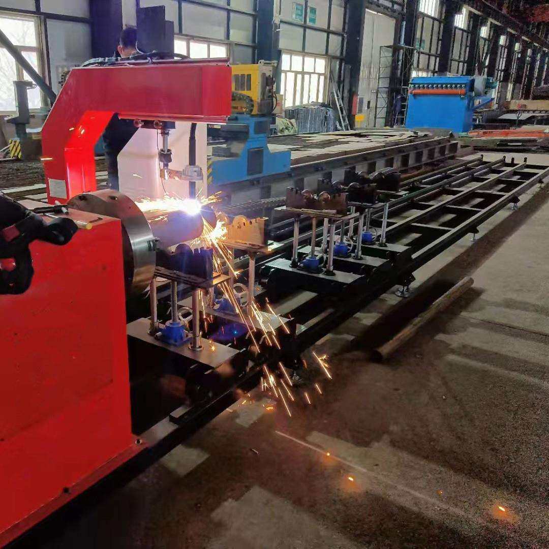 成德数控等离子管切割机圆管不锈钢管切断机钢管相贯线切割机