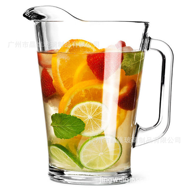 pitcher大水罐投手玻璃扎壶1L1.8L的扎壶优质实惠可制LOGO