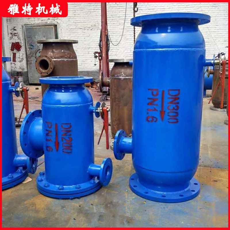 反冲过滤器全自动反冲洗除污过滤器卧式直通管道快速除污器滤水器