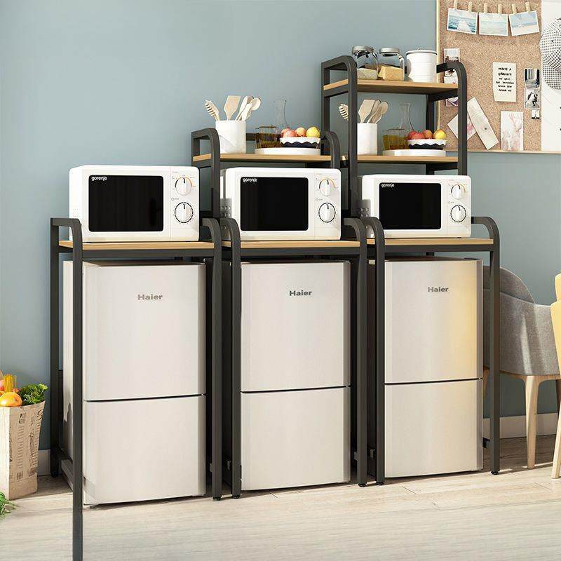 冰箱架子置物架落地多功能放冰箱上方上面顶部厨房小冰柜储物柜铁