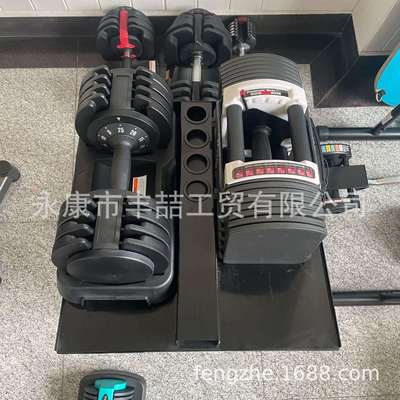 家用健身器材健身房铸铁亚玲11.3KG25公斤5档快速调节重量哑铃