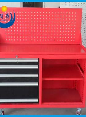 加工橡木绿色防静电桌面组合工具车双列工具柜单开门挂板置物柜