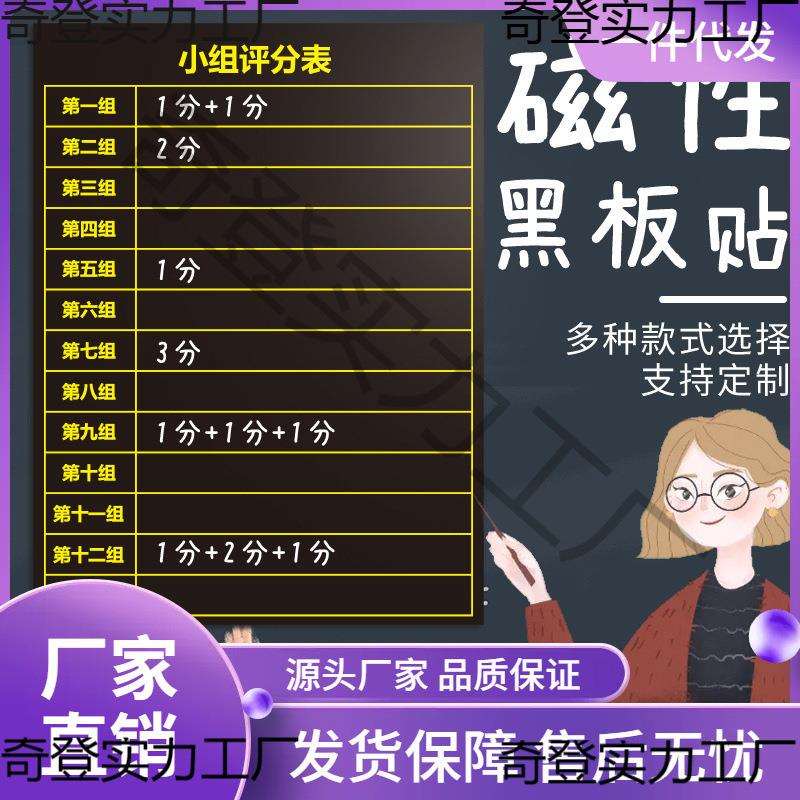 1P2R磁性黑板贴小组积分表评比栏竞赛排行榜作业教室布置装饰