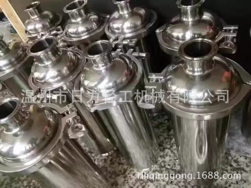 捷特直销不锈钢304卫生级直通式快装管道过滤器粗过滤滤网100目