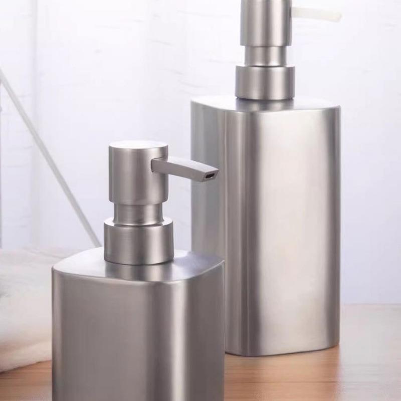 出口德国304不锈钢乳液瓶乳液器皂液器洗水液瓶500ml磨砂分装瓶