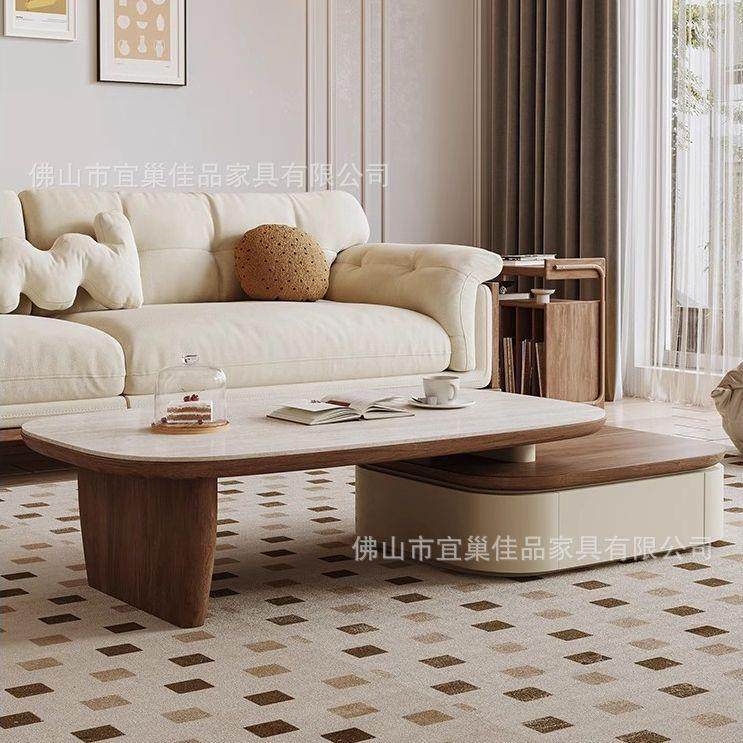 中古风胡桃木圆形茶几小圆桌电视柜组合茶几家用客厅小户型,鲜花速递/花卉仿真/绿植园艺,割草机/草坪机,淘宝优惠券,粉丝福利购,淘宝优惠卷