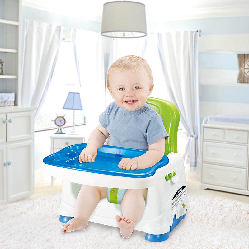 婴儿可折叠便携式餐椅宝宝多功能餐椅儿童可调节安全带高低座椅