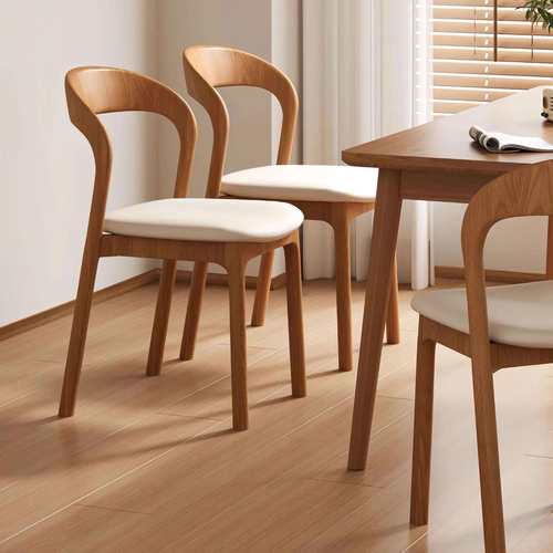 北欧实木餐椅家用现代靠背椅餐厅设计师简约轻奢书桌椅子其他客厅