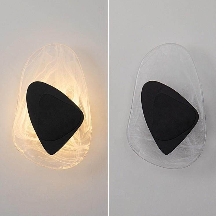 后现代创意客厅水晶透明创意床头卧室书房设计师样板房艺术壁灯