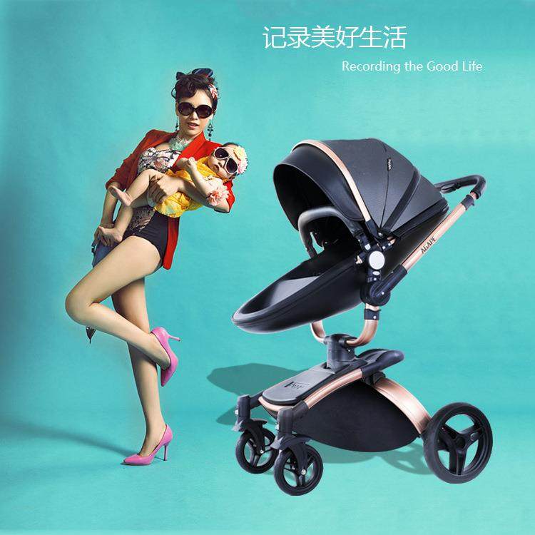 高景观婴儿推车可坐可躺轻便折叠双向减震新生儿童宝宝推车