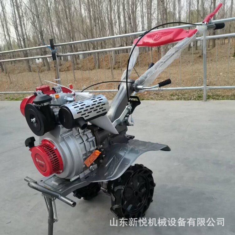 山地小型微耕机多功能小型两驱微耕机柴油电启动耕地机