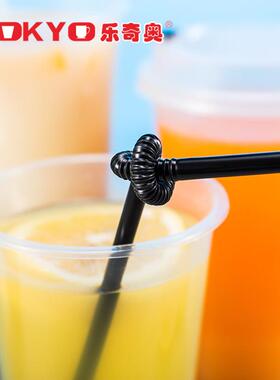 0.6*28吸管包装彩色/黑色冷饮果汁PP塑料艺术可吸吸管