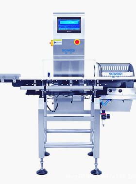 喷漆罐250克瓶装检重秤流水线夹持高速检重秤在线称重剔除机