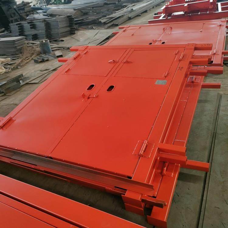 多规格单扇双扇矿用门红外感应气动无压风门防火防水两用栅栏门