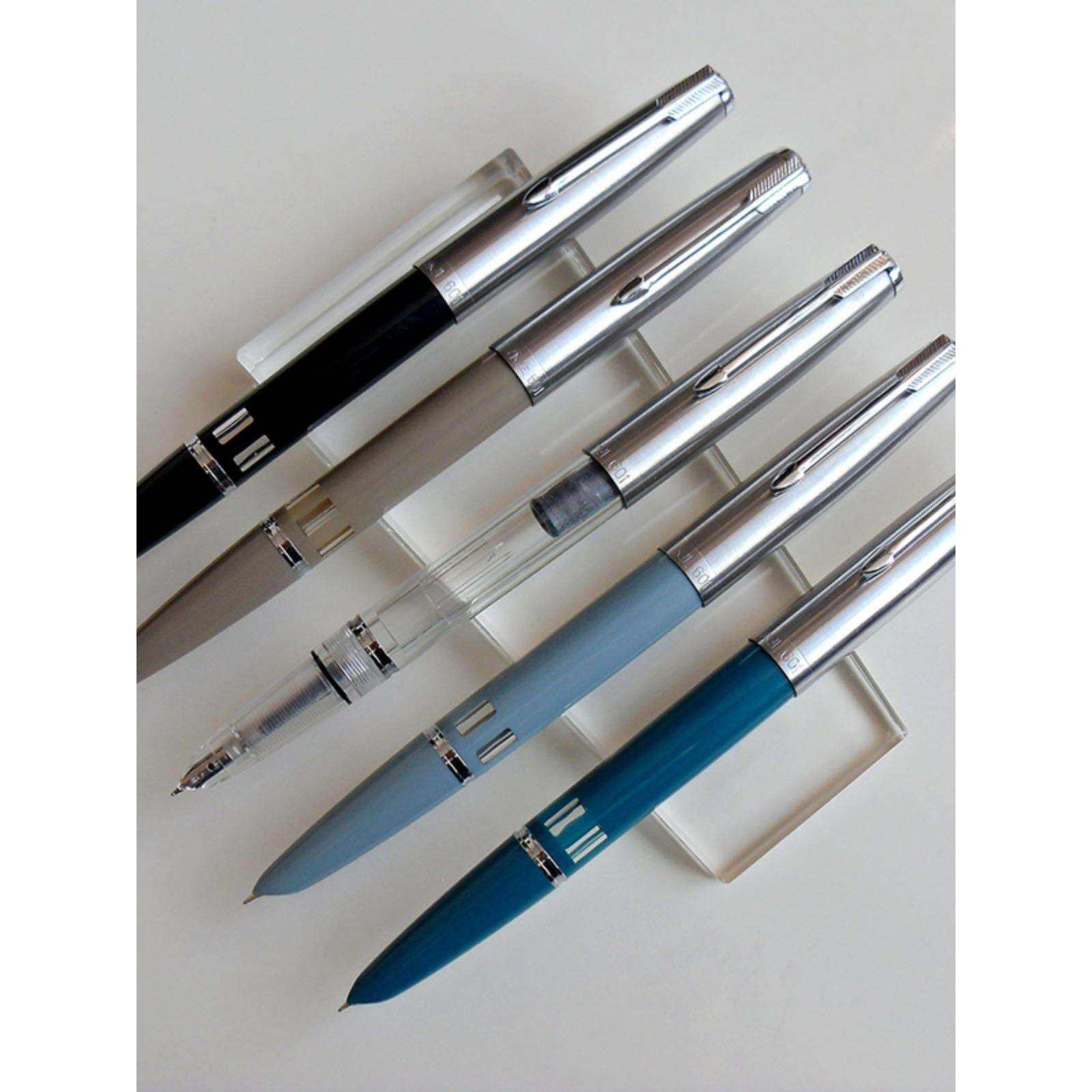 601泵式活塞吸墨水学生办公暗尖钢笔铱金笔特细包邮上海君来