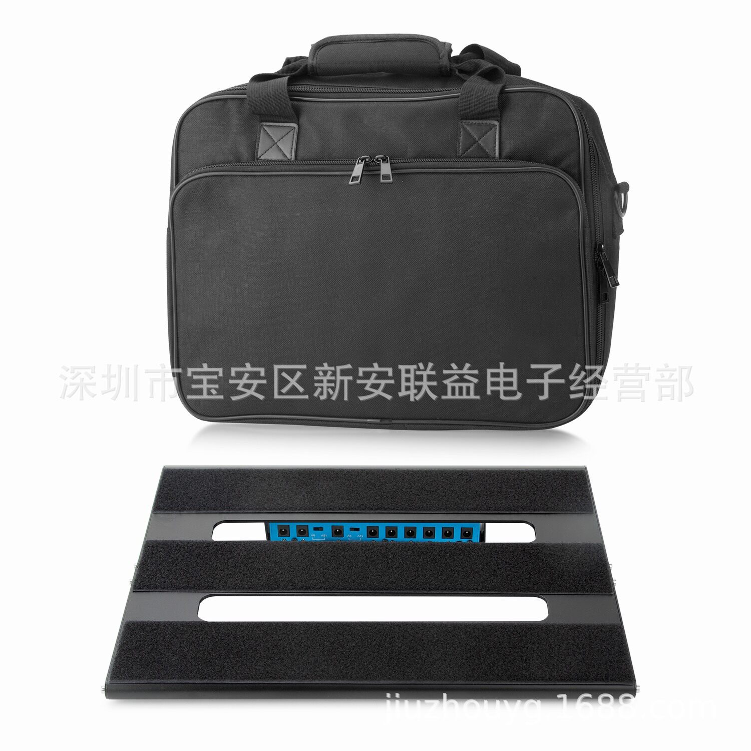 便携式效果器板带包 铝合金单块效果器粘贴板 电吉他效果器支架板