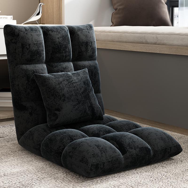 地板榻榻米卧室阳台宿舍折叠懒人沙发单人可爱小床上靠背椅椅