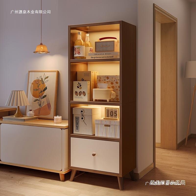 客厅收纳柜子电视柜旁置物架储物柜家用展示柜小书柜靠墙书架落地