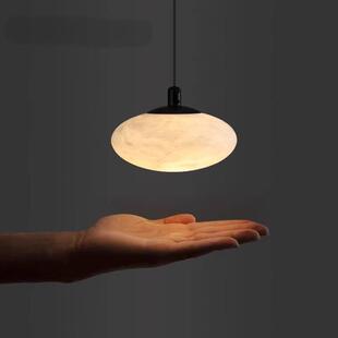 西班牙天然云石全铜小吊灯创意装饰高级感轻奢餐厅吧台卧室床头灯