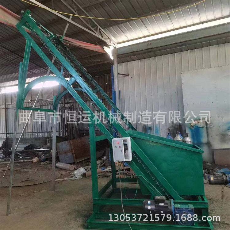 小型自动喂料翻斗式上料机 钢丝绳传送单斗提升机
