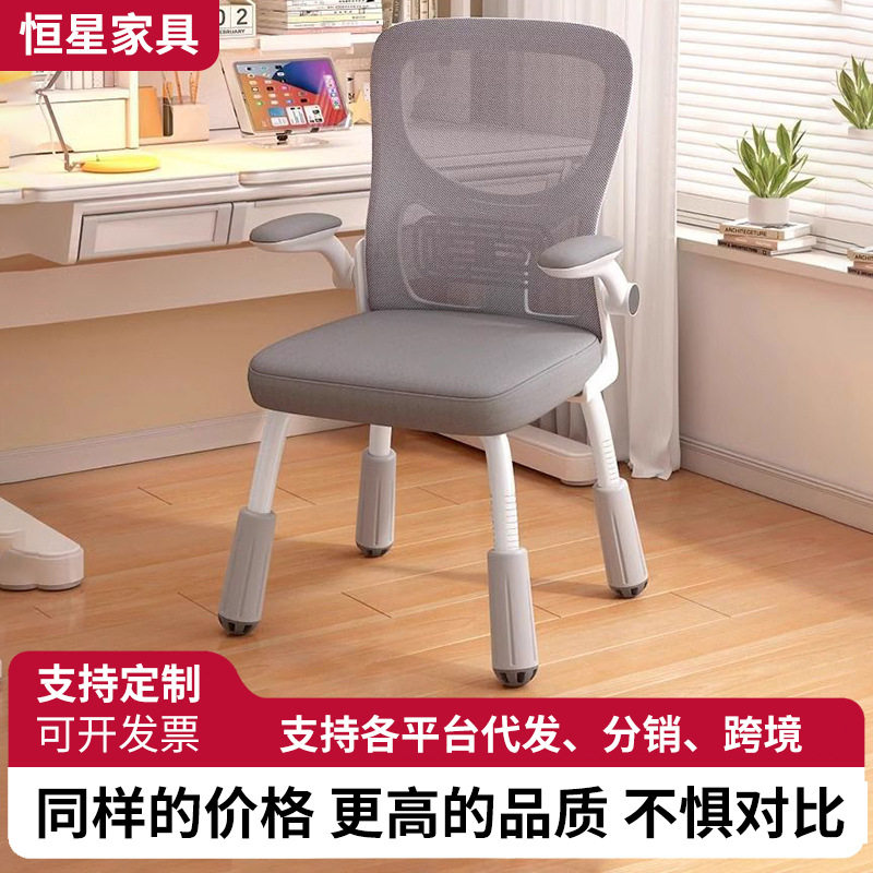 椅子电脑椅家用书桌椅中小学生学习椅升降办公椅儿童正姿四脚座椅