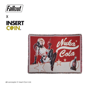 辐射核子可乐毛毯 INSERT COIN Bethesda游戏周边正版授权