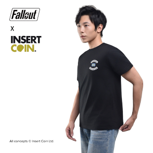 辐射毒蛇帮T恤 INSERT COIN Bethesda游戏周边正版授权