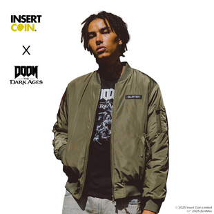 毁灭战士黑暗时代夹克INSERT COIN Bethesda游戏周边正版授权