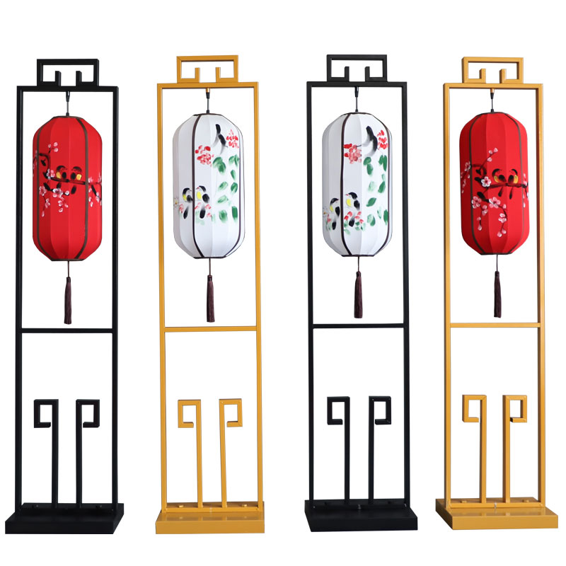 新款中式婚庆道具铁艺灯笼路引舞台迎宾布置摆件汉唐婚礼宫灯路引